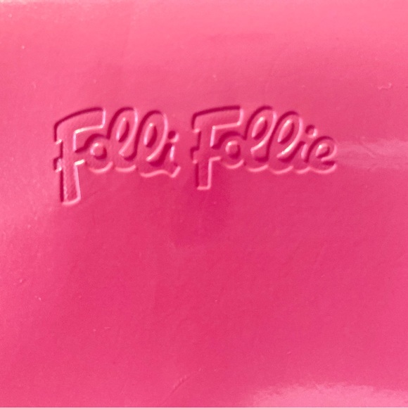 Folli Follie Pink Patent Leather Zip Around Wallet - Picture 2 of 11